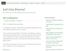 Tablet Screenshot of letsliveforever.net